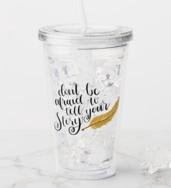 16oz Clear Acrylic Tumbler